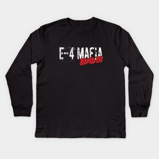 E4 Mafia Don - Funny Military Kids Long Sleeve T-Shirt